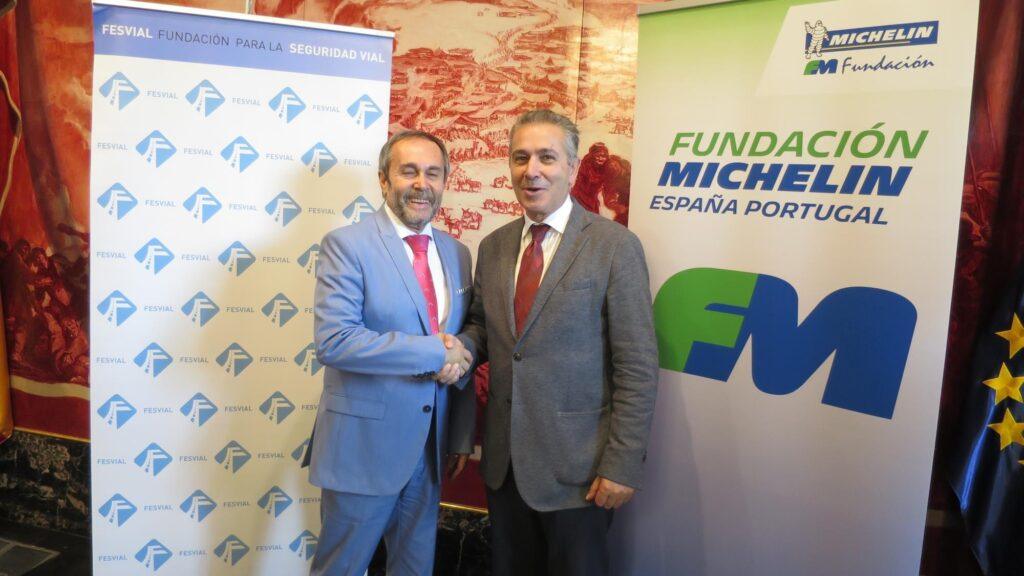 Luis Montoro y Felix Suncharían acuerdan la colaboración de Michelin y Fesvial