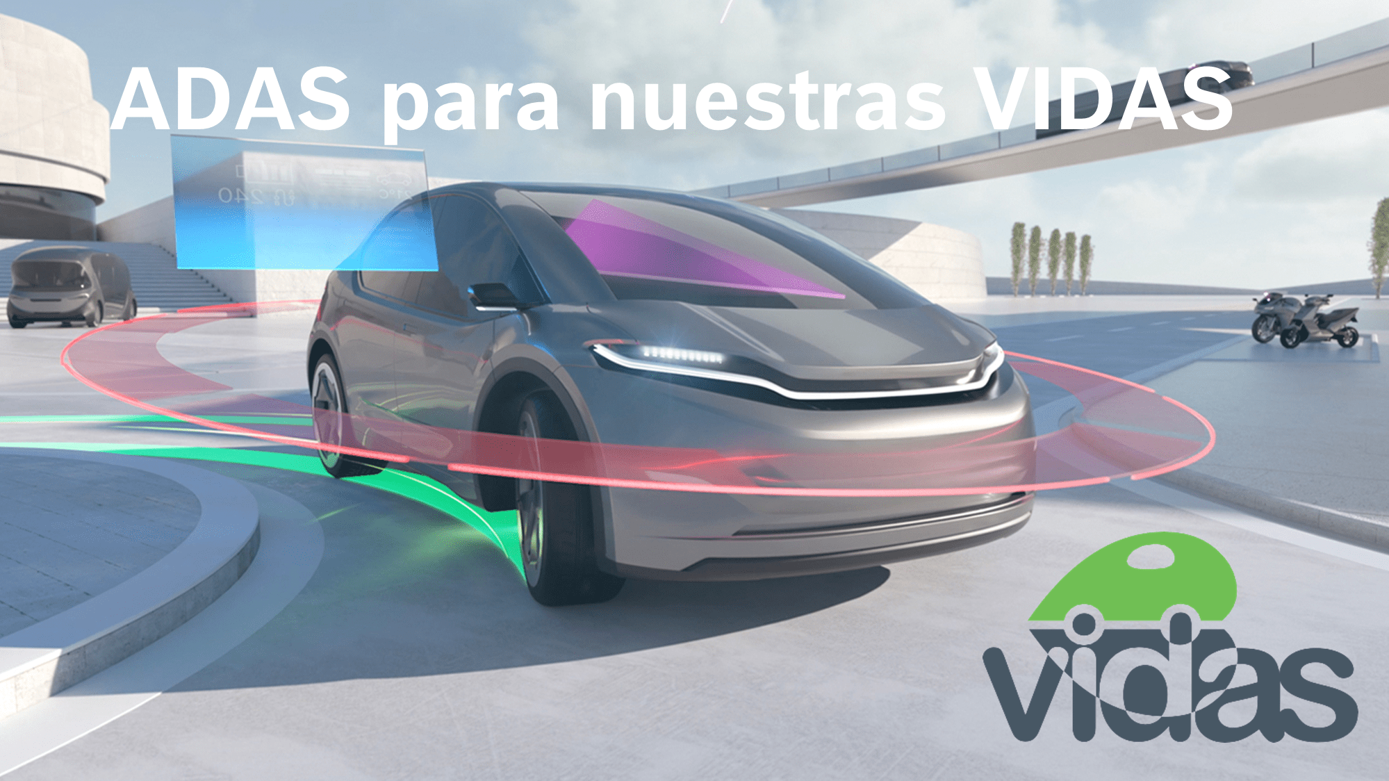 Portada de los proyectos Vidas, ADAS y Seguridad Vial de Bosch y Fesvial.