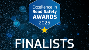 Cartel de finalistas a los premios a la excelencia en seguridad vial de la Carta Europea de la Seguridad Vial (European Road Safety Charter)