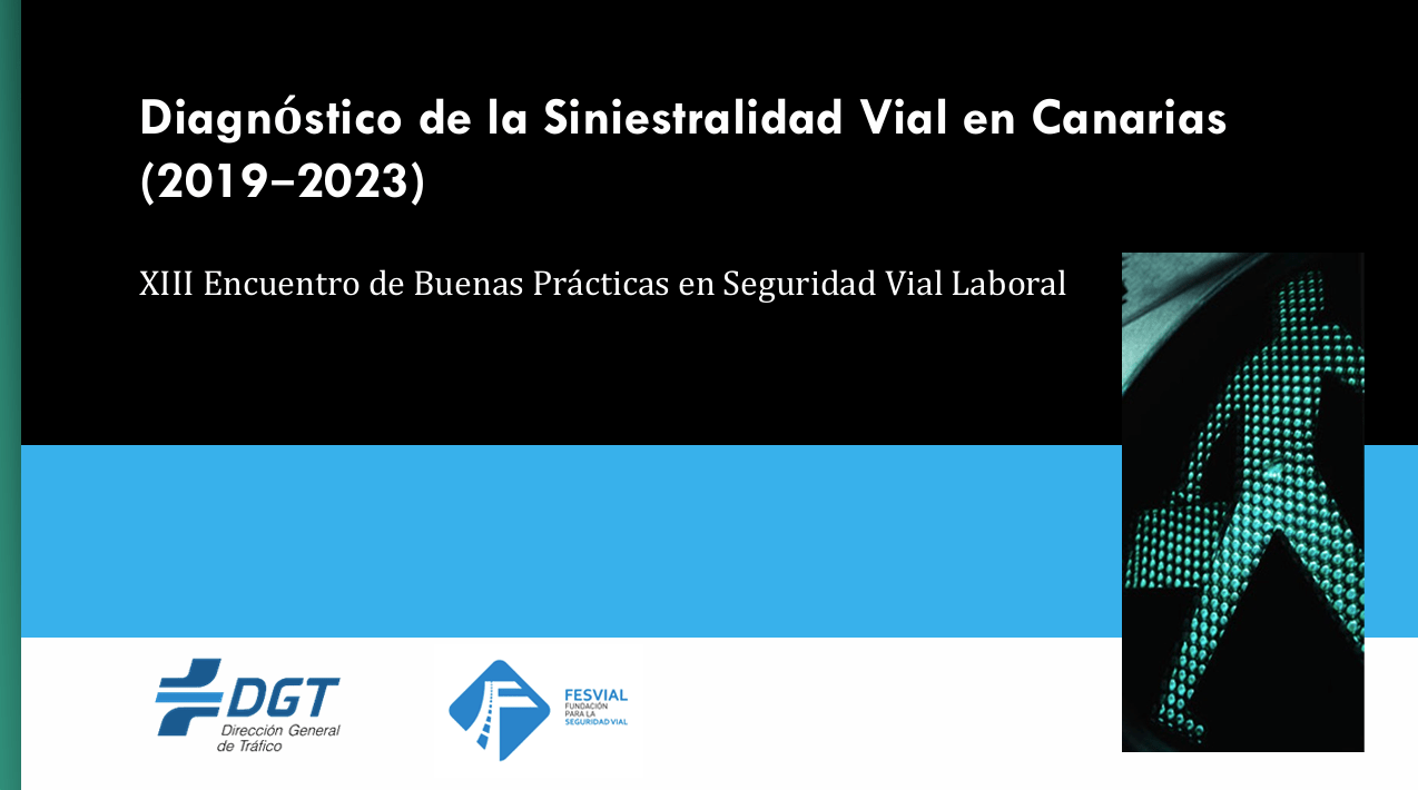 Portada informe diagnostico de la siniestralidad vial en Canarias 2019 2023