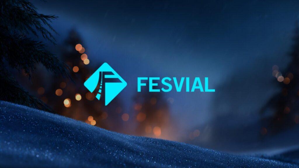 Imagen navideña con logotipo de Fesvial