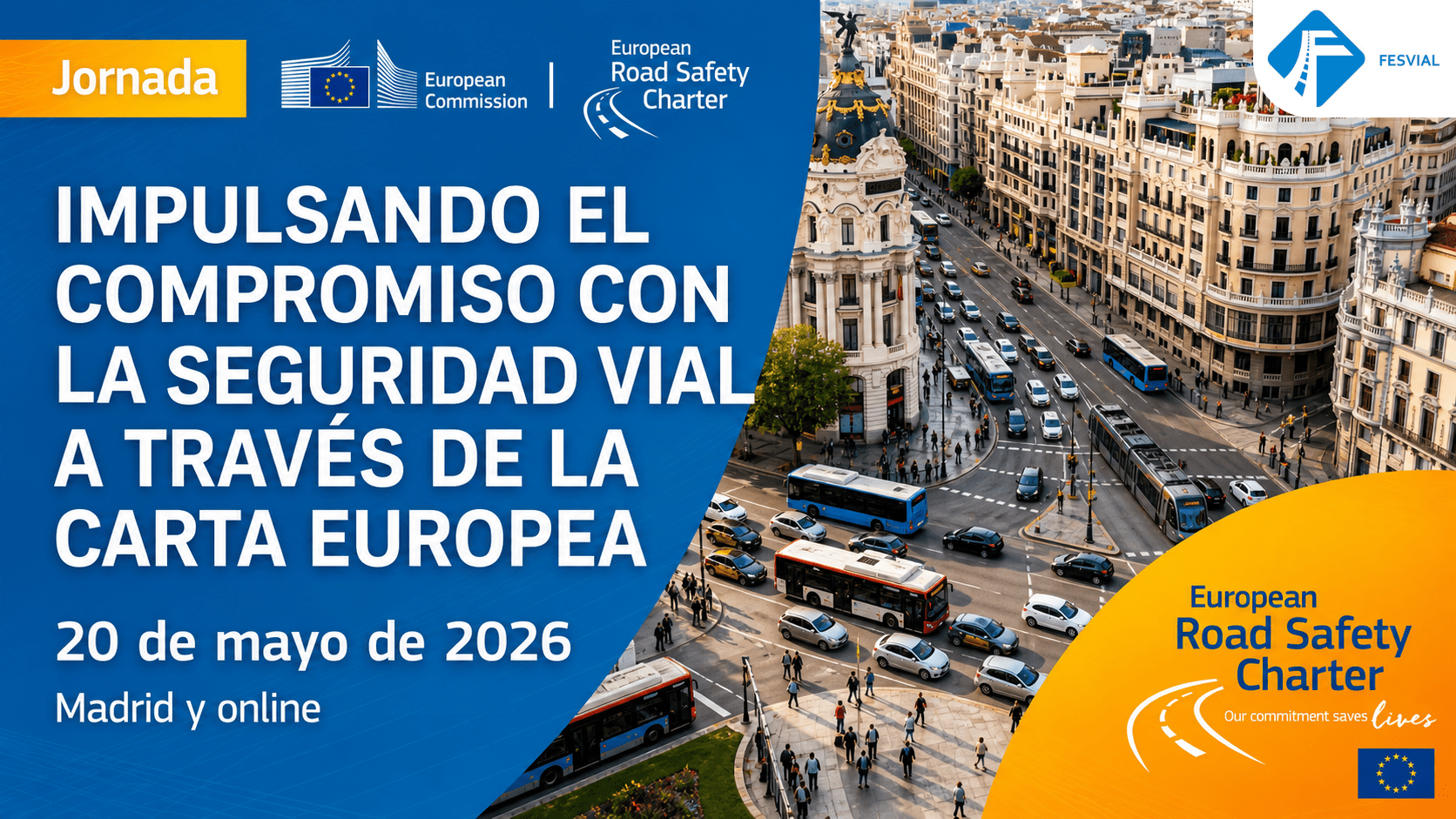 Jornada de FESVIAL sobre la Carta Europea de Seguridad Vial en la Representación de la Comisión Europea en España