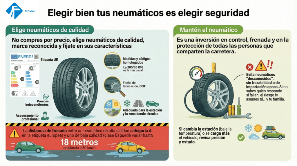Revisión de la presión de los neumáticos antes de un viaje de verano.